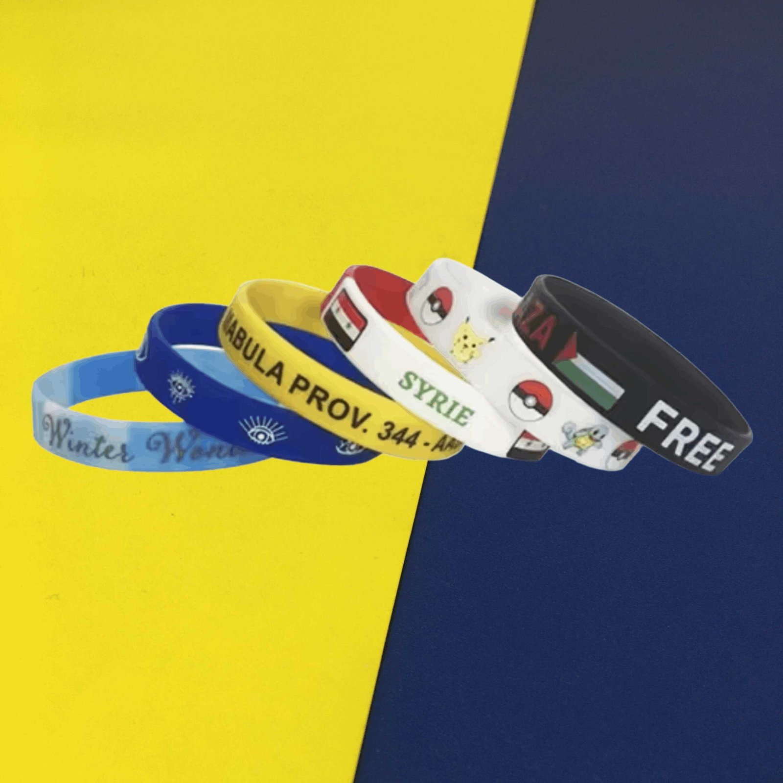 custom rubber bracelets